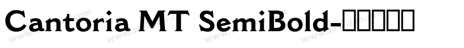 Cantoria MT SemiBold字体转换